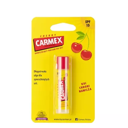Carmex - Moisturizing Lip Balm - Nawilżający Balsam do Ust Classic w Sztyfcie - Cherry - 4,25g
