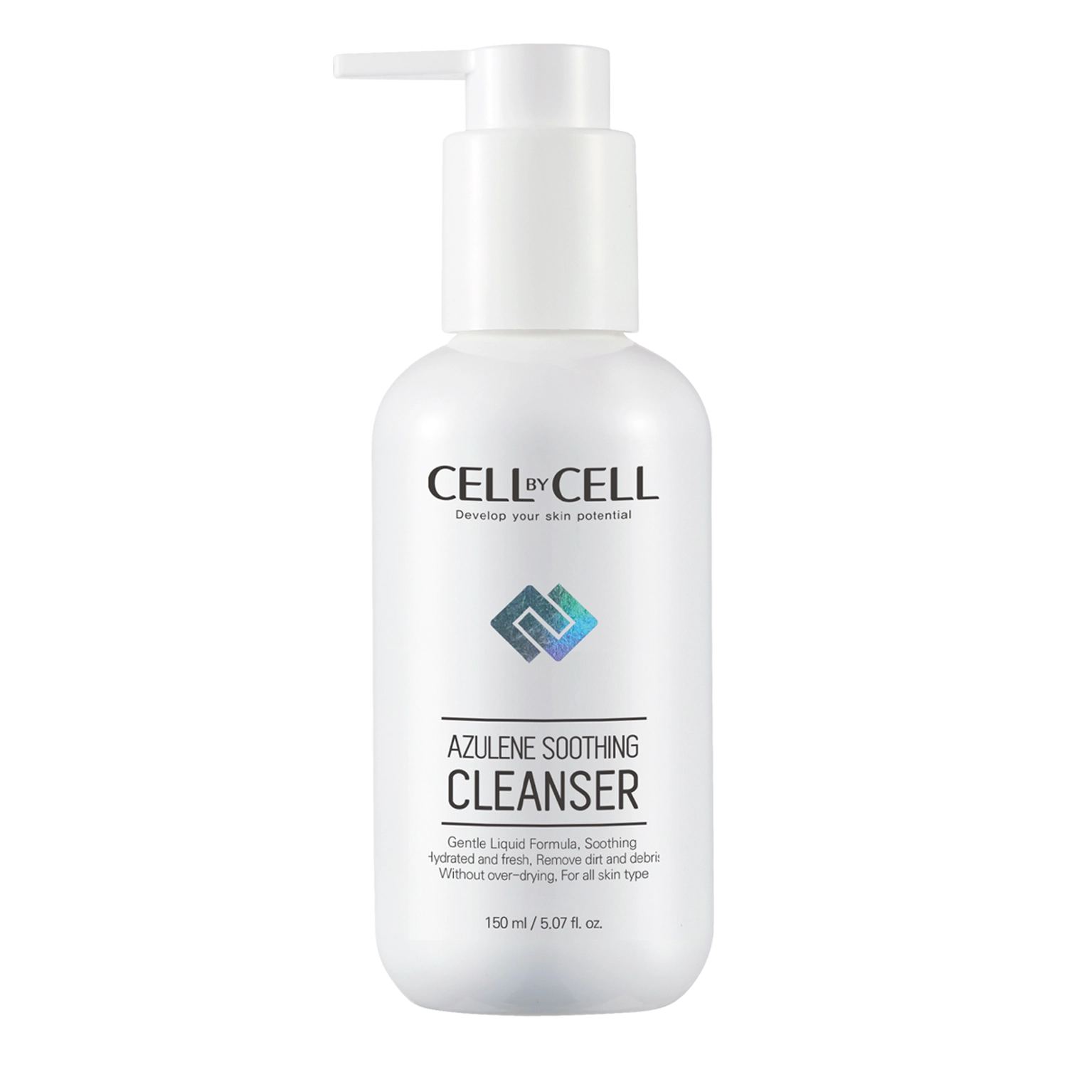 Cell by Cell - Azulene Soothing Cleanser - Azulenowy Łagodzący Żel do Mycia Twarzy - 150ml