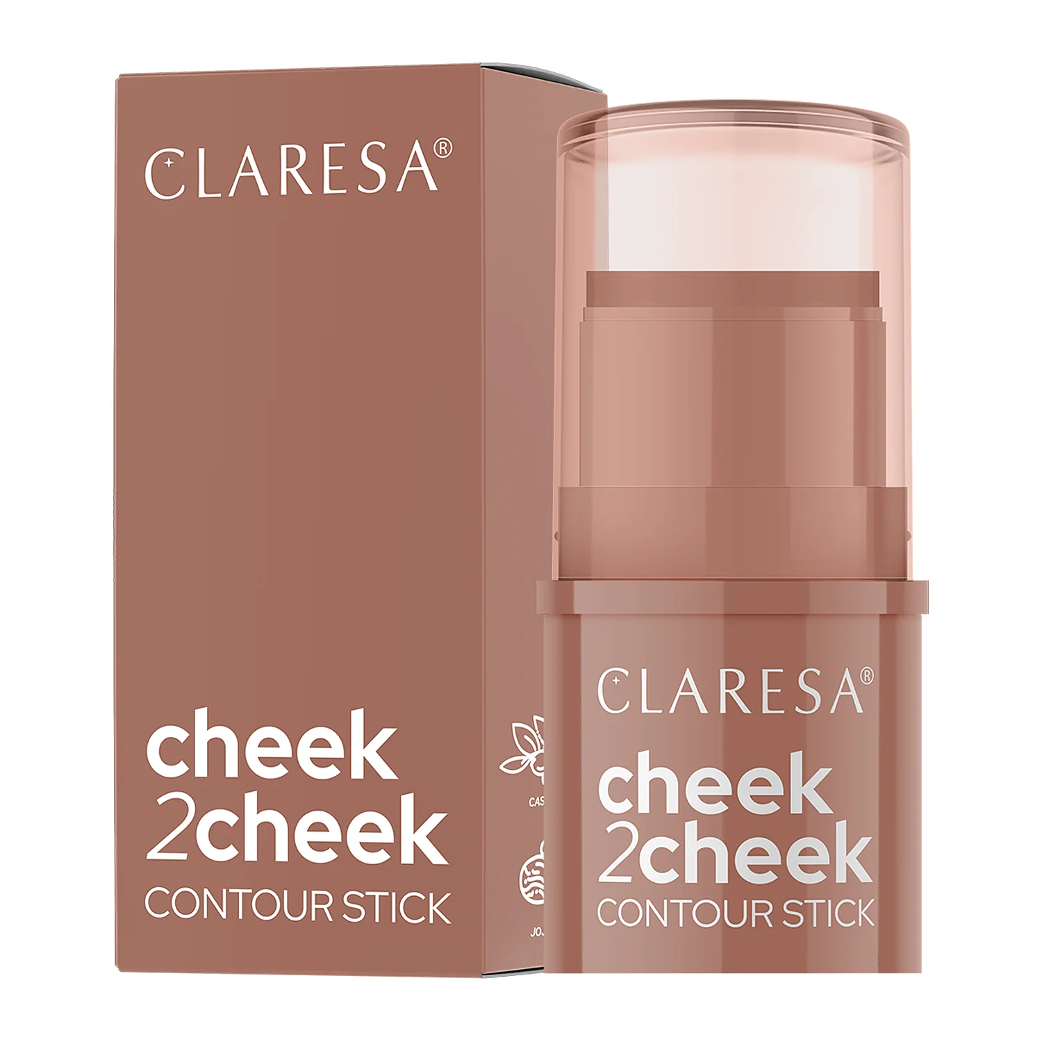 Claresa - Cheek 2 Cheek - Bronzer w Sztyfcie - 01 Neutral Sand - 6g