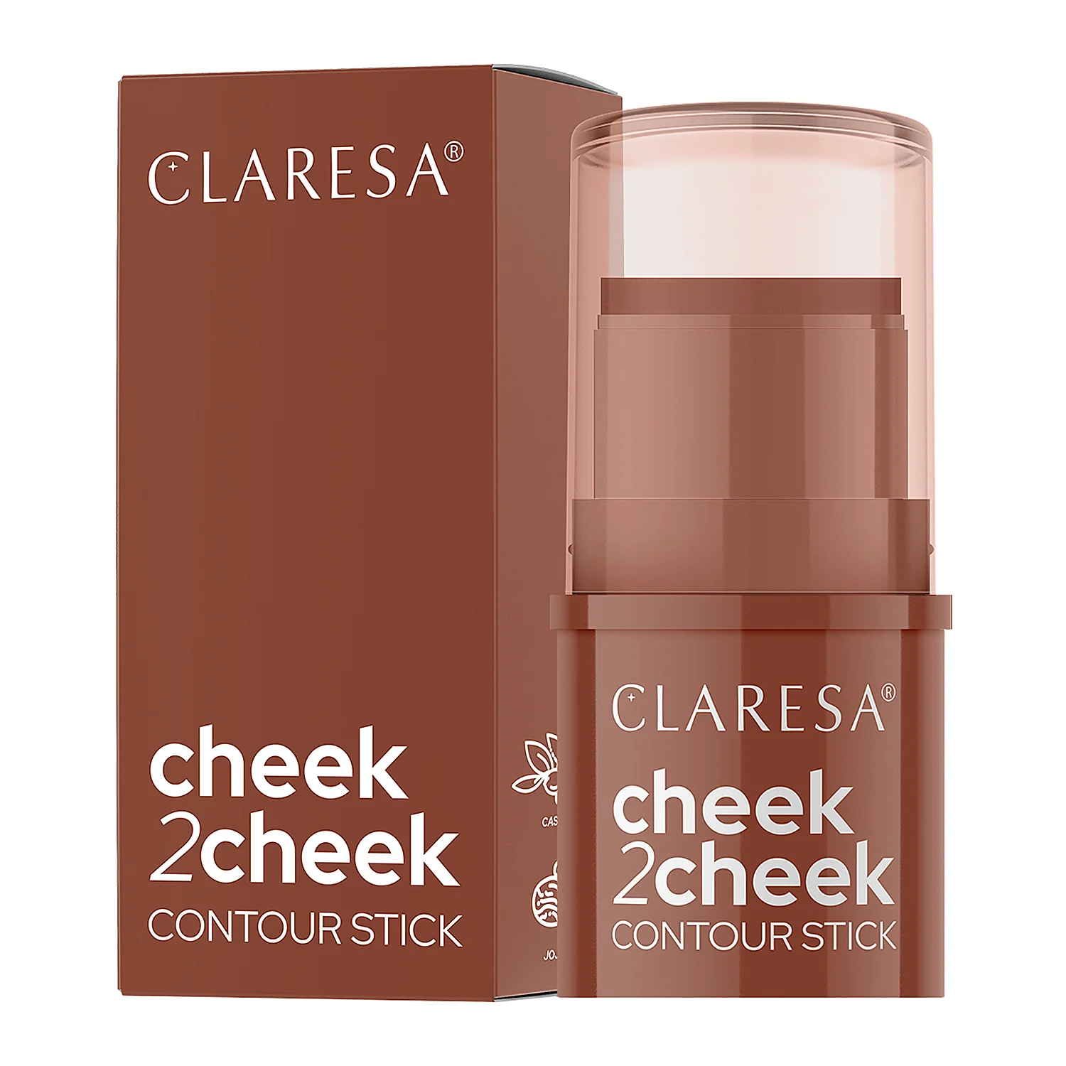 Claresa - Cheek 2 Cheek - Bronzer w Sztyfcie - 02 Milk Choco - 6g