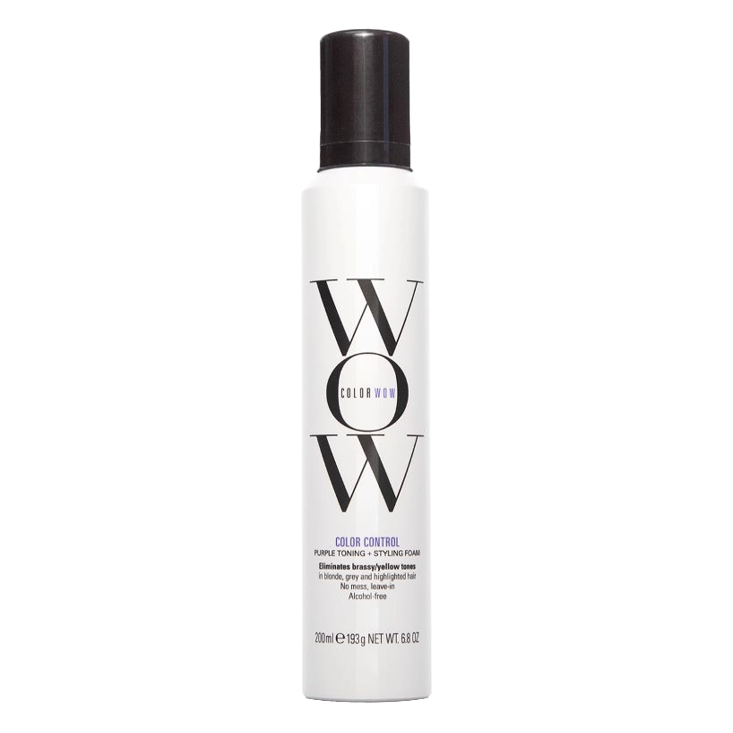 Color Wow - Color Control Purple Toning and Styling Foam - Ochładzająca Pianka do Włosów - Blond - 200ml