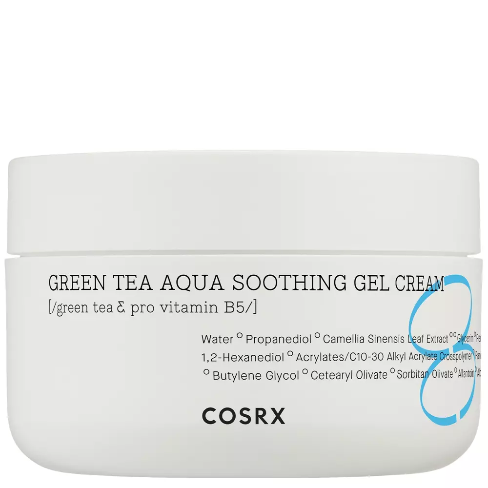 Cosrx - Hydrium Green Tea Aqua Soothing Gel Cream - Łagodzący Krem z Wyciągiem z Zielonej Herbaty - 50ml