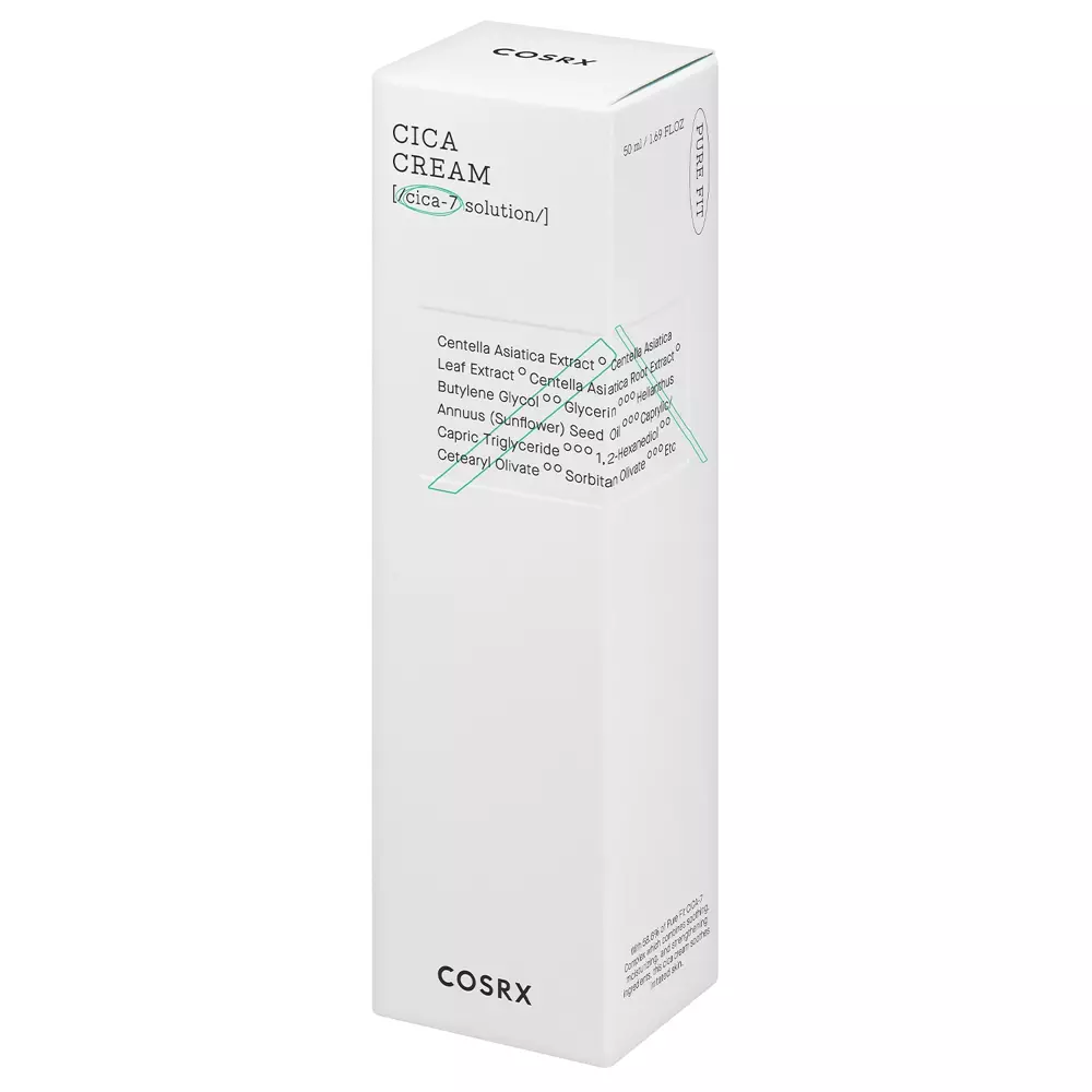 Cosrx - Pure Fit Cica Cream - Łagodzący Krem ​​do Skóry Wrażliwej - 50ml