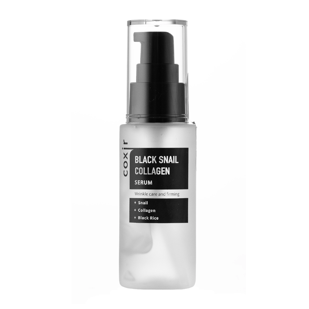 Coxir - Black Snail Collagen Serum - Przeciwzmarszczkowe Serum do Twarzy ze Śluzem Ślimaka - 50ml