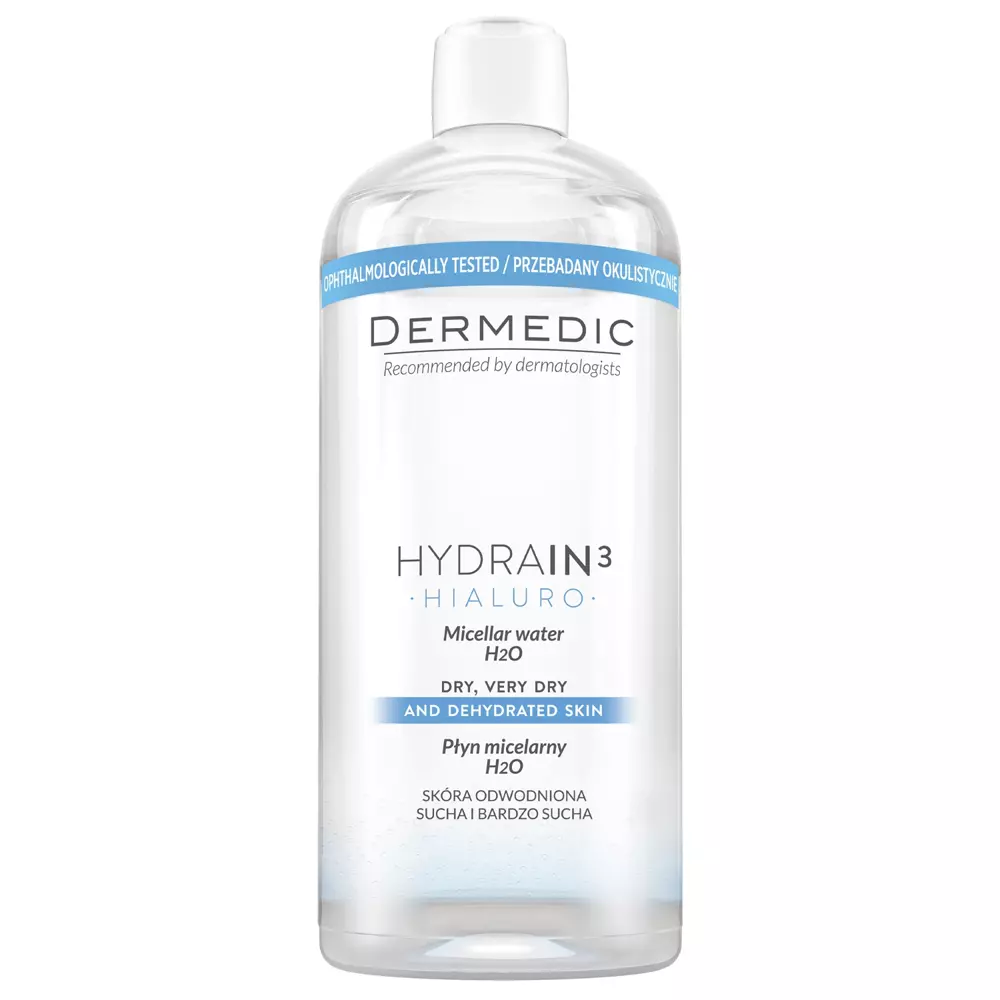 Dermedic - Hydrain 3 Hialuro - Płyn Micelarny H2O - 500ml