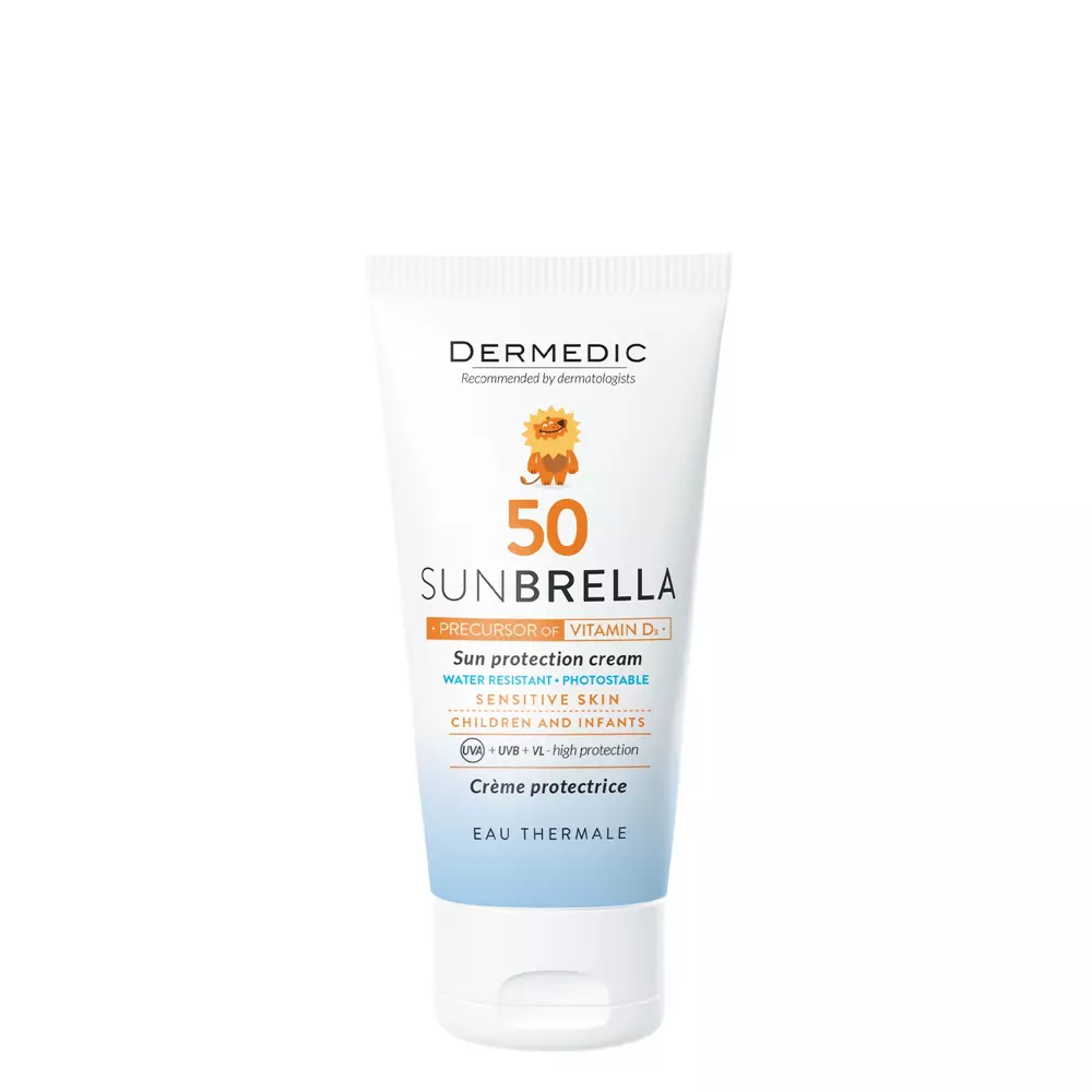 Dermedic - Sunbrella Baby SPF50 - Krem Ochronny do Twarzy od 1. Miesiąca Życia - 50ml