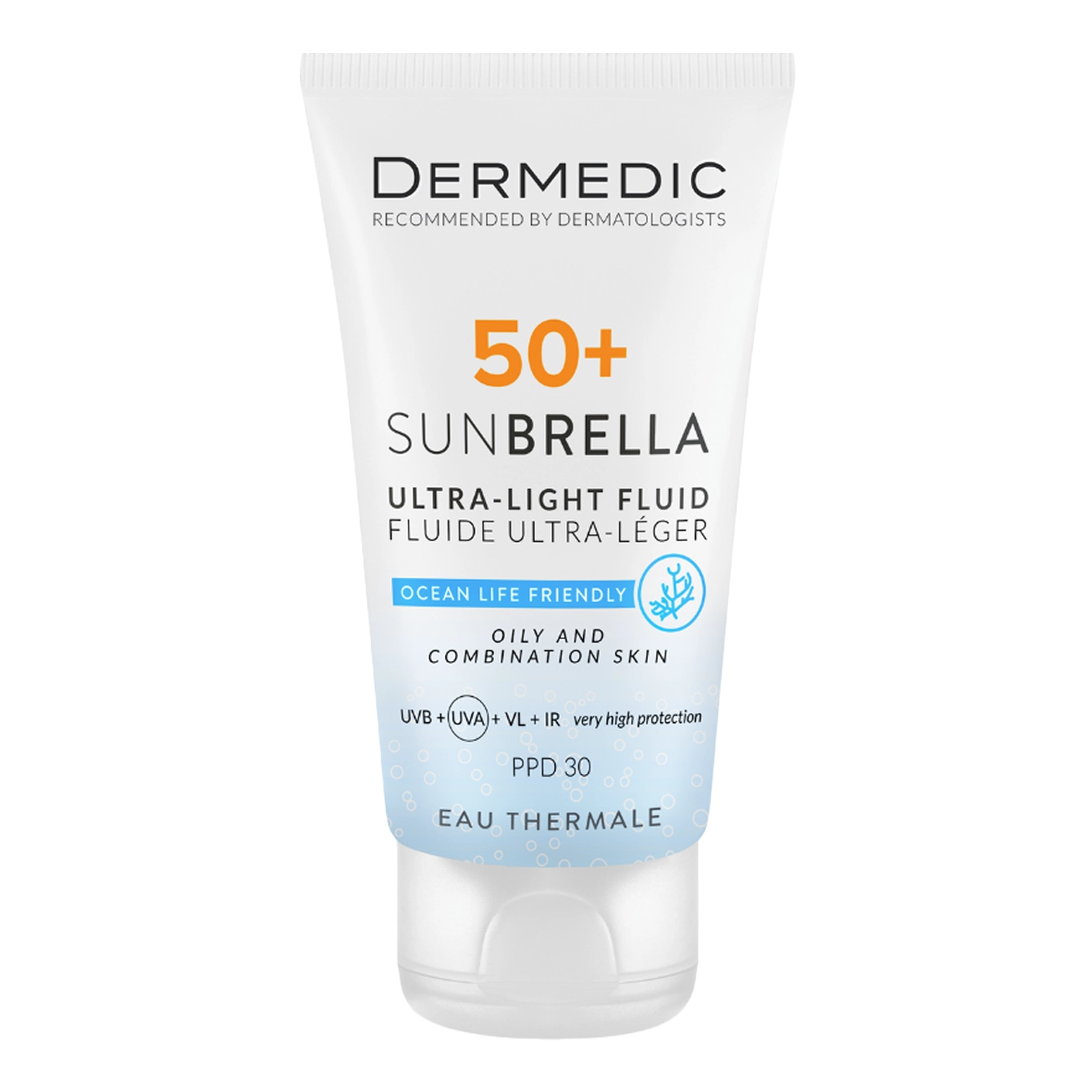 Dermedic - Sunbrella - Ultralekki Krem SPF 50+ dla Skóry Tłustej i Mieszanej - 40ml