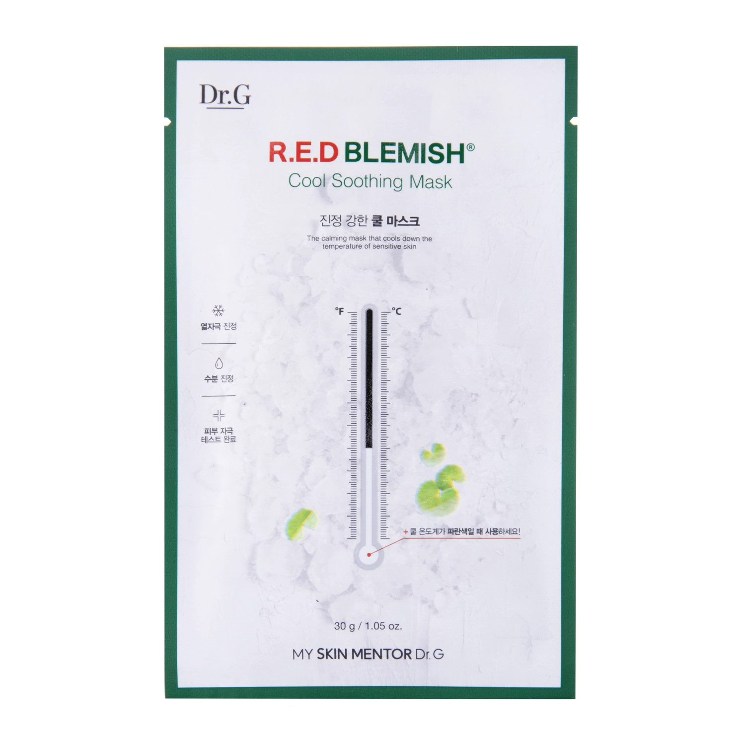 Dr.G - Red Blemish Cool Soothing Mask - Chłodząca Maska w Płachcie - 1szt/30ml