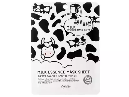 Esfolio - Pure Skin Milk Essence Mask Sheet - Mleczna Maseczka w Płachcie do Twarzy - 25ml
