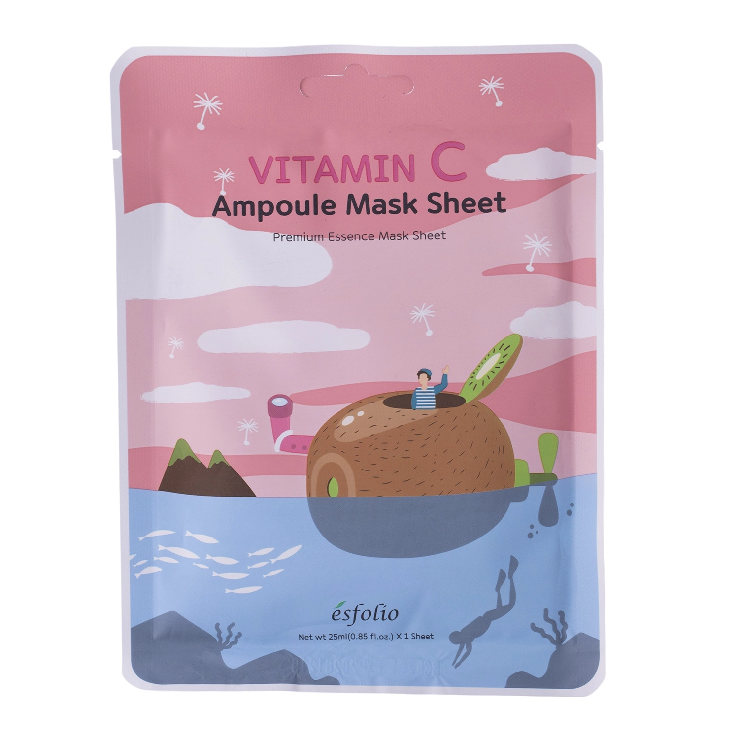 Esfolio - Vitamin C Ampoule Mask Sheet - Rozświetlająca Maska w ...