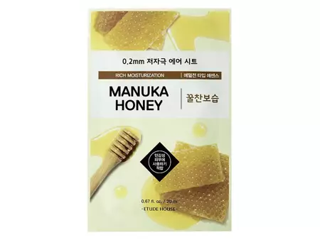 Etude House - 0.2mm Therapy Air Mask - Manuka Honey - Maska z Ekstraktem z Miodu - 20ml