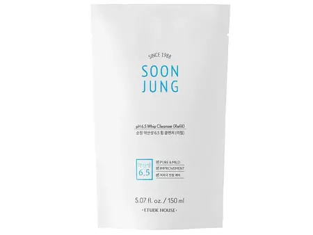 Etude House - Soon Jung pH 6,5 Whip Cleanser (Refill) - Oczyszczająca Pianka do Twarzy - 150ml 