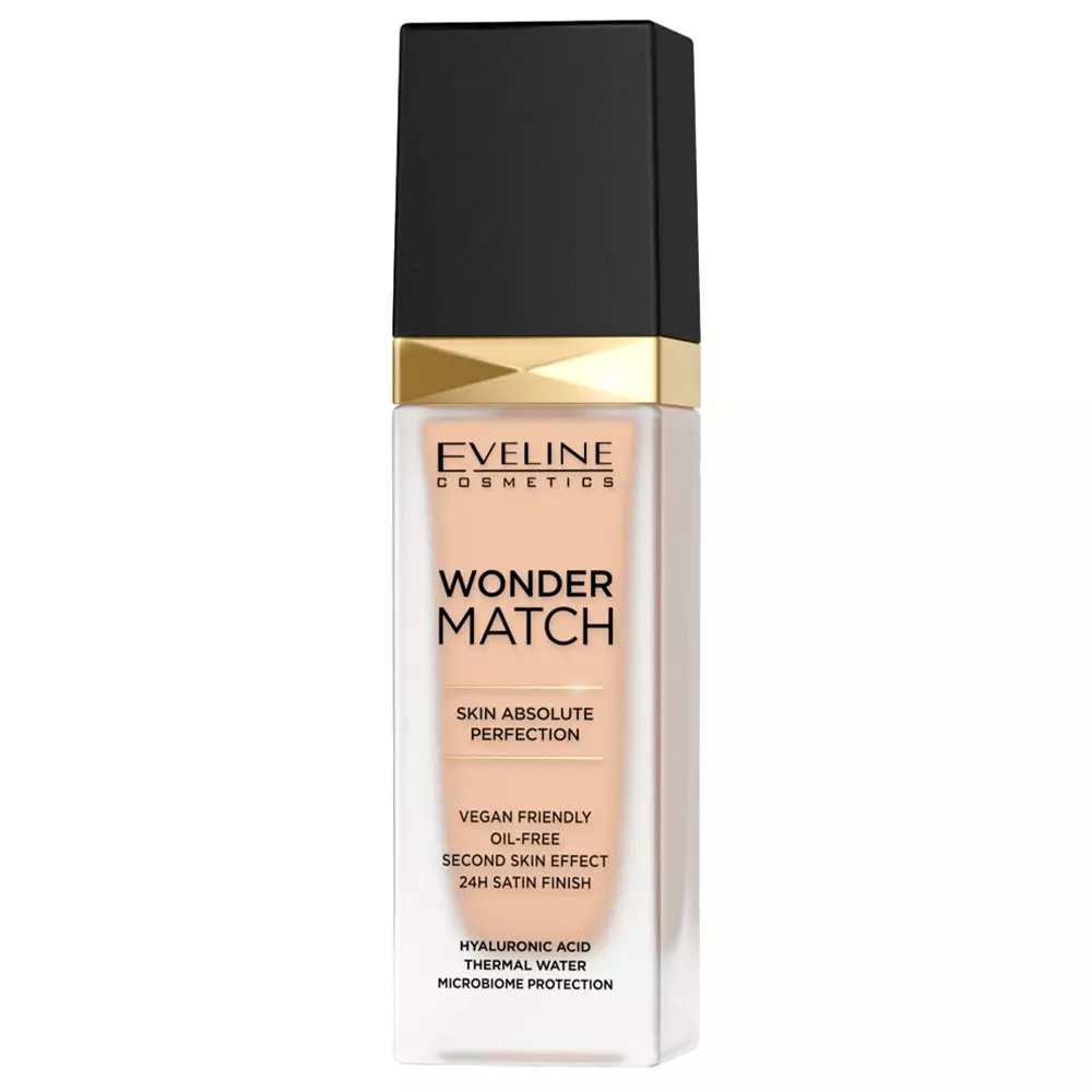 Eveline Cosmetics - Wonder Match Foundation - Luksusowy Podkład Dopasowujący Się - 16 Light Beige - 30ml