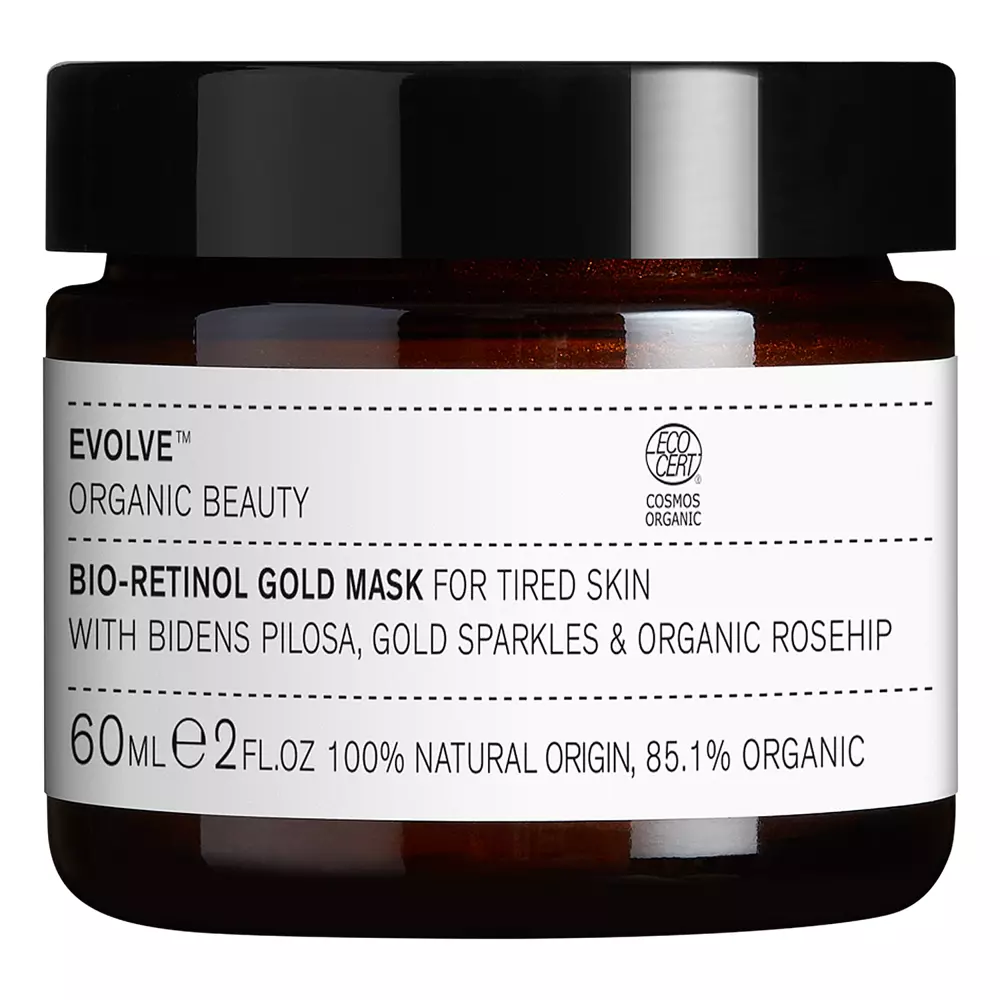 Evolve Organic Beauty - Bio-Retinol Gold Mask - Złota Maska do Twarzy z Bio-Retinolem - 60ml