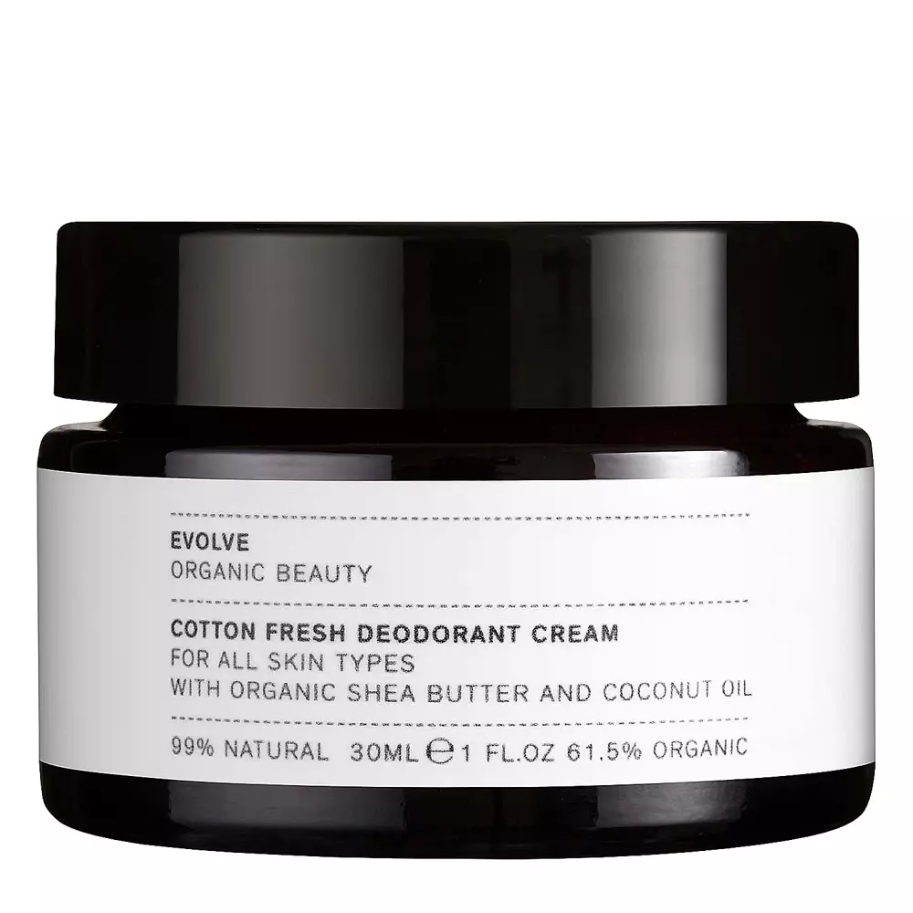 Evolve Organic Beauty -  Cotton Fresh Natural Deodorant Cream - Naturalny Dezodorant w Kremie - 30ml