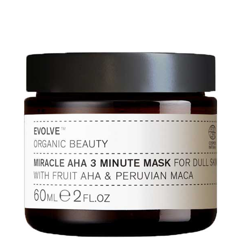 Evolve Organic Beauty - Miracle Mask - Organiczna Maska do Twarzy z Naturalnymi Kwasami Owocowymi - 60ml