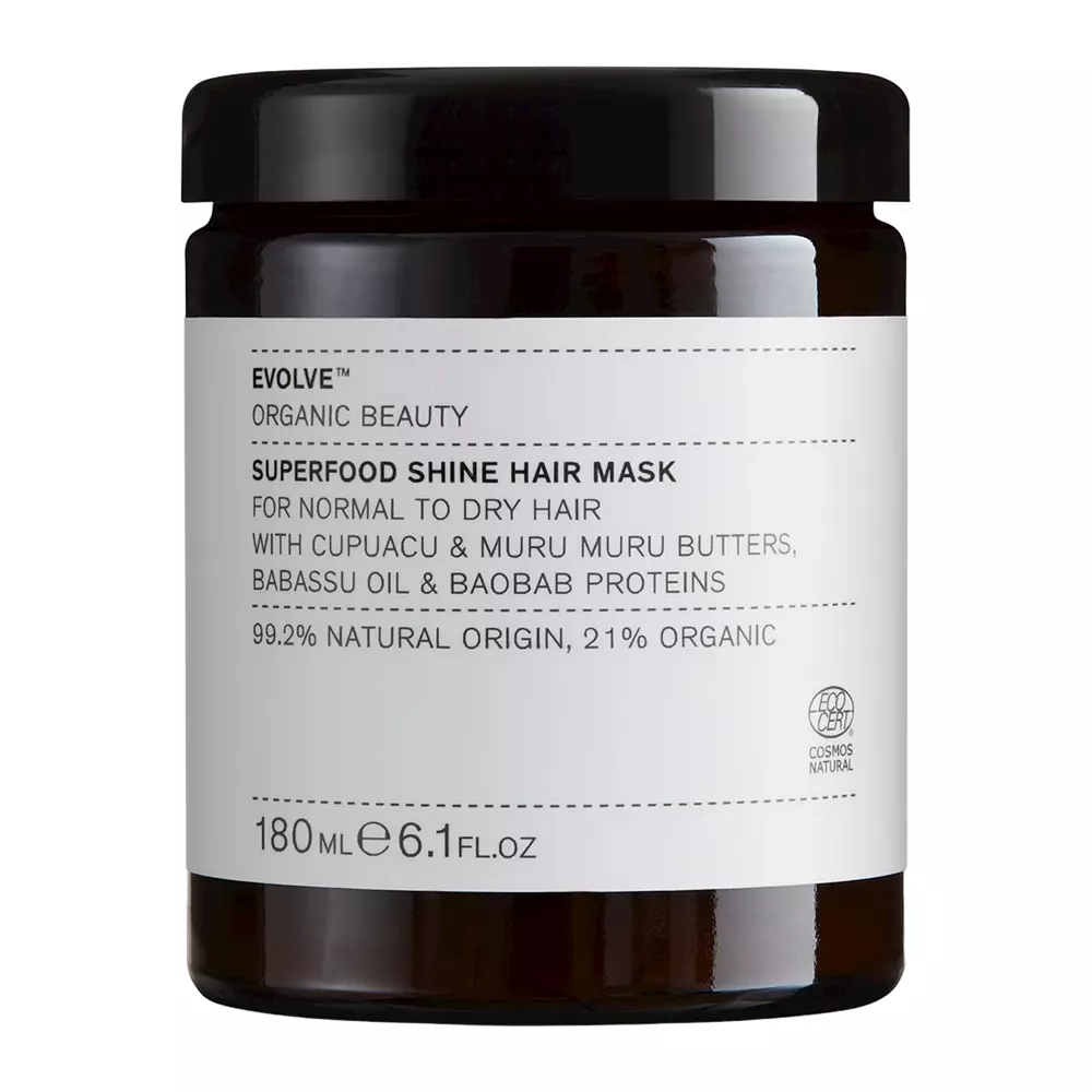 Evolve Organic Beauty - Superfood Shine Hair Mask - Odżywcza Maska do Włosów - 180ml