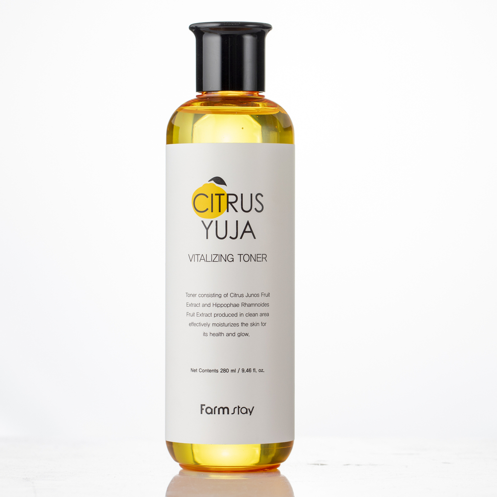 Farmstay - Citrus Yuja Vitalizing Toner - Tonik do Twarzy z Ekstraktem z Owoców Yuzu - 280ml