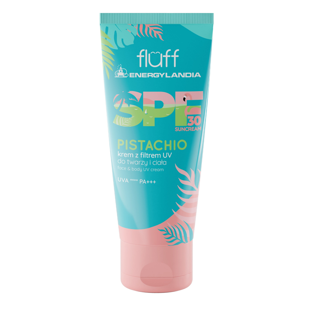 Fluff - Pistachio - Krem z Filtrem UV do Twarzy i Ciała SPF30 - 100ml - OUTLET