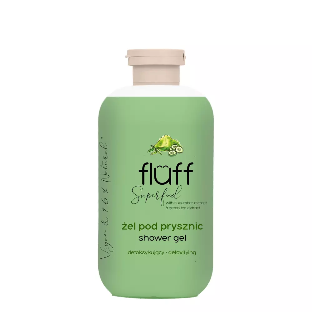 Fluff - Żel pod Prysznic - Ogórek i Zielona Herbata - 500ml