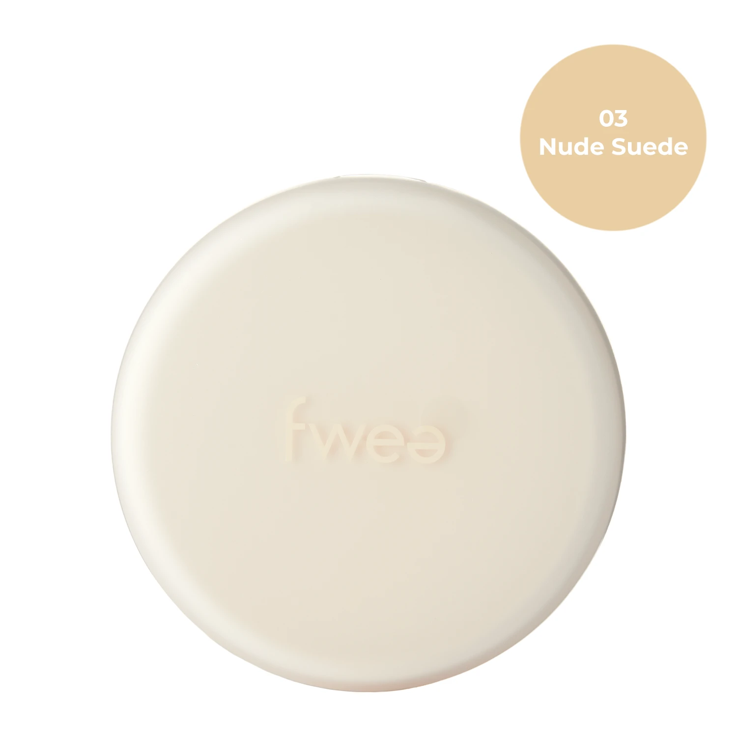Fwee - Cushion Suede SPF50+ PA+++ - Nawilżający Podkład do Twarzy w Poduszce - 03 Nude Suede - 15g
