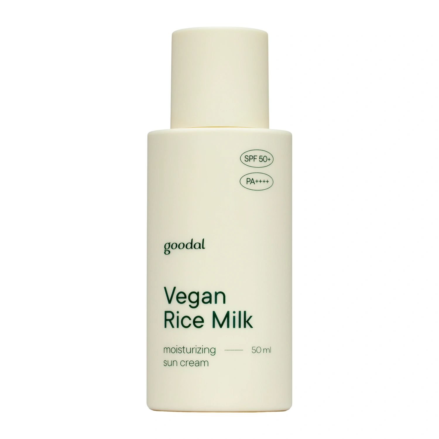 Goodal - Vegan Rice Milk Moisturizing Sun Cream SPF50+/PA++++ - Wegański Krem Nawilżający z Filtrem - 50ml