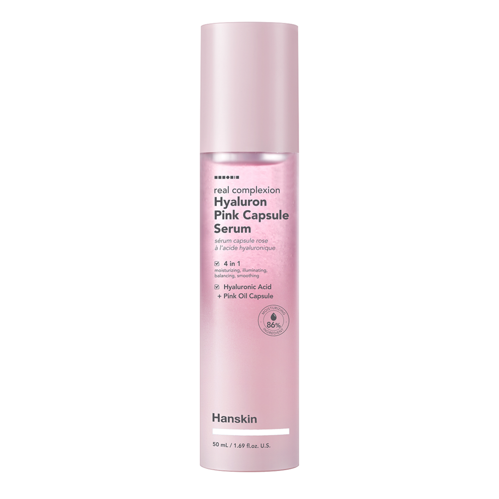 Hanskin - Real Complexion Hyaluron Pink Capsule Serum - Nawilżające Serum do Twarzy - 50ml