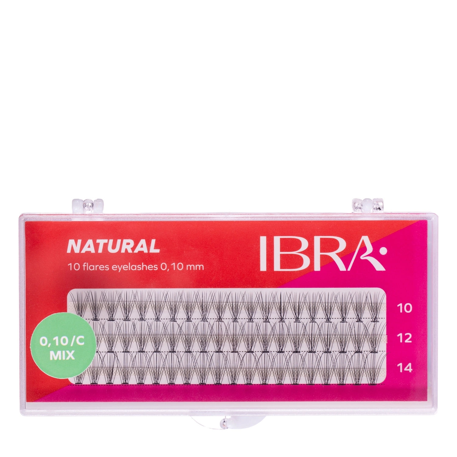 Ibra Makeup - Kępki Naturals 0,10 MIX - 10,12,14mm