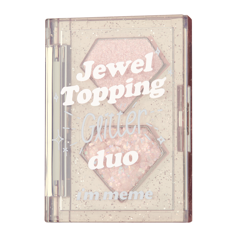 I'm Meme - Jewel Topping Glitter Duo - Paleta Cieni Brokatowych - 04 Opal Jewel - 3g