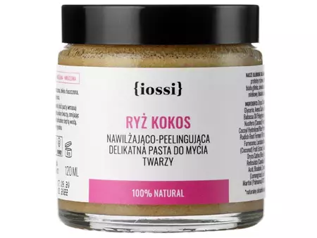 Iossi - Ryż & Kokos - Nawilżająco-Peelingująca Delikatna Pasta do Mycia Twarzy - 120ml