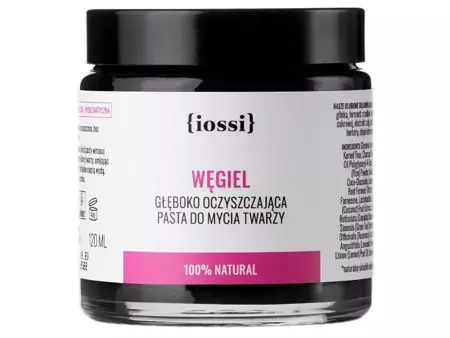 Iossi - Węgiel - Oczyszczająca Pasta do Mycia Twarzy - 120ml