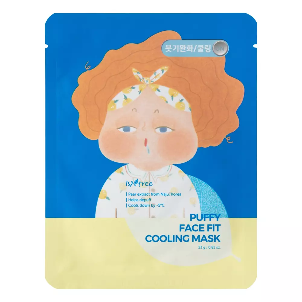 Isntree - Puffy Face Fit Cooling Mask - Chłodząca Maska w Płachcie - 23g