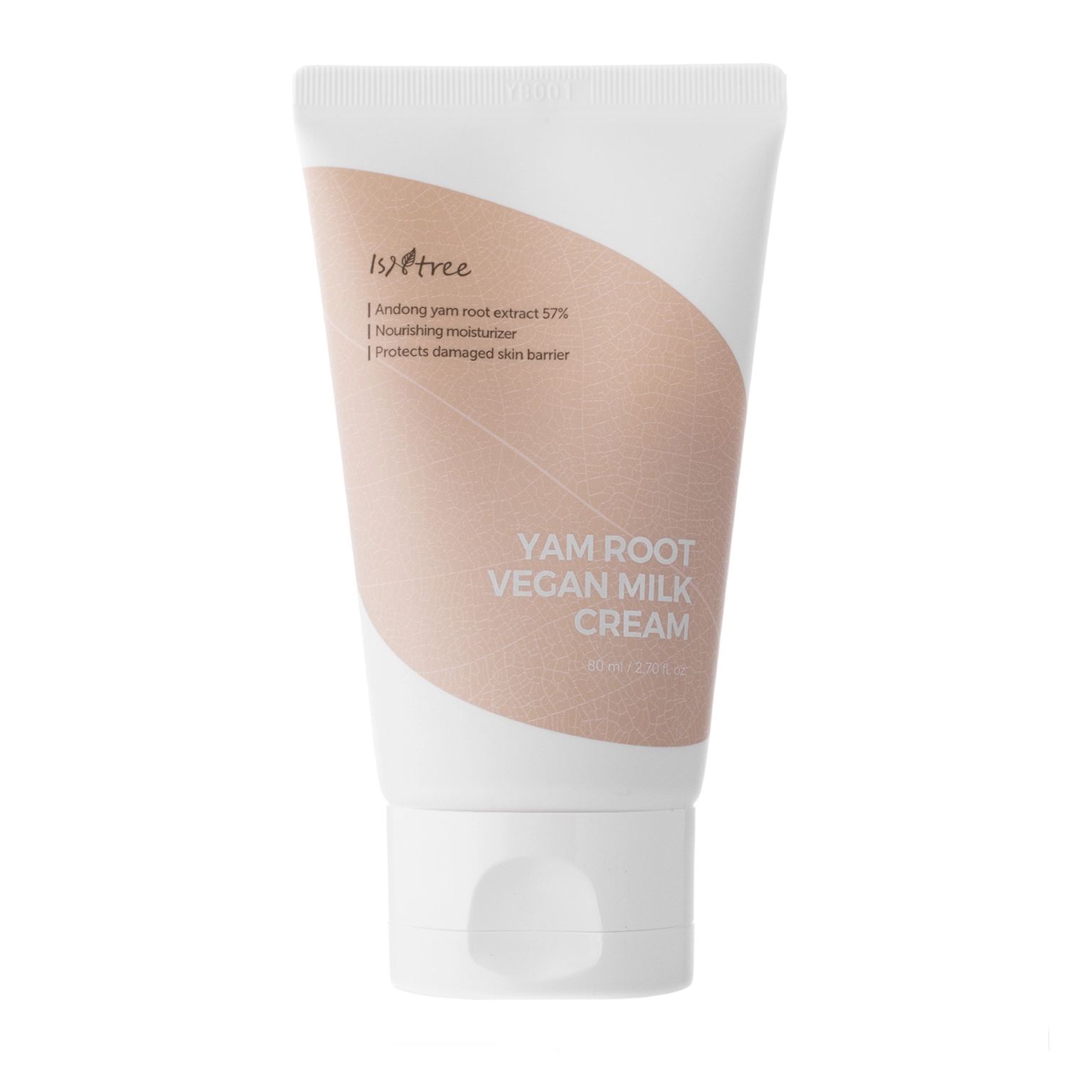 Isntree - Yam Root Vegan Milk Cream - Głęboko Nawilżający Krem do Twarzy - 80ml