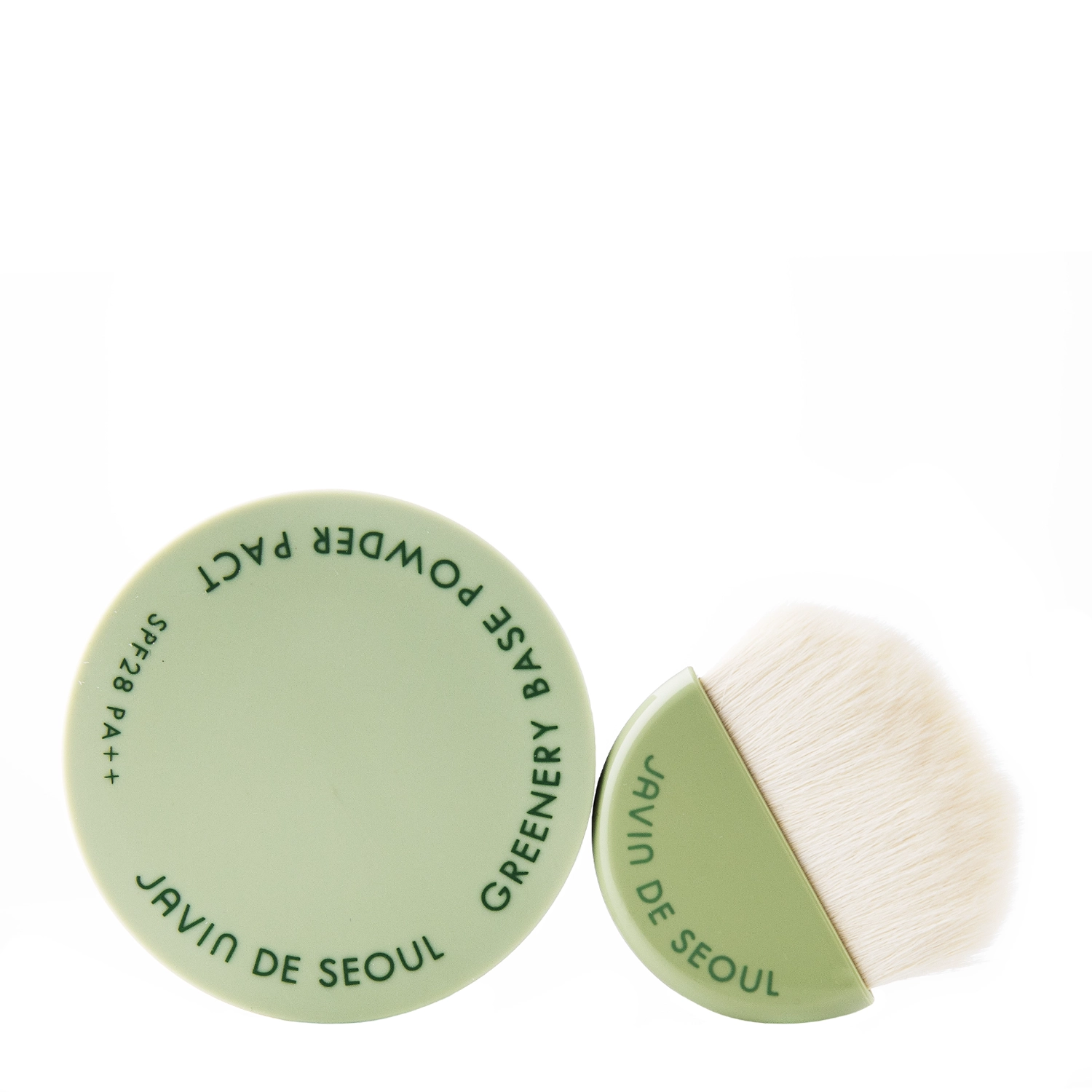 Javin De Seoul - Greenery Base Powder Pact - Utrwalający Puder do Twarzy - 01 Sebum White - 7,5g