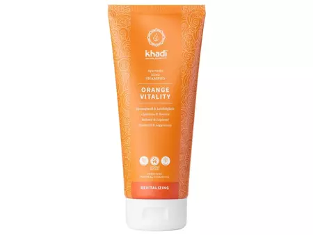 Khadi - Ayurvedic Shampoo Orange Vitality - Rewitalizujący Szampon do Włosów - Pomarańcza - 200ml