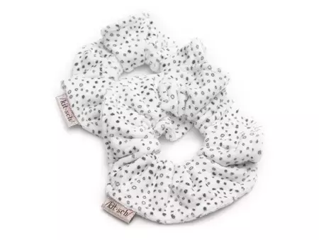Kitsch - Microfiber Towel Scrunchies - Delikatny Ręcznik do Włosów w Gumce z Mikrofibry 2 szt. - Kropki