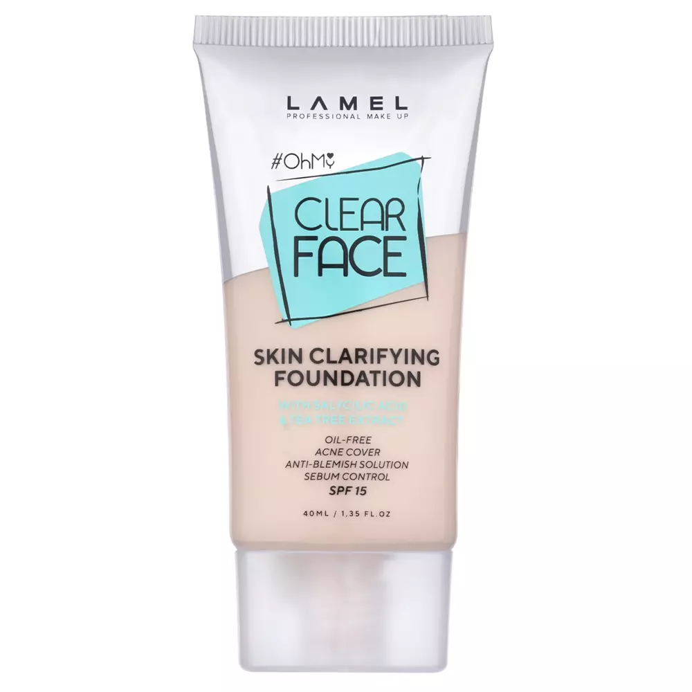 Lamel - OhMy Clear Face Foundation SPF15 - Podkład do Twarzy - 402 - 40ml