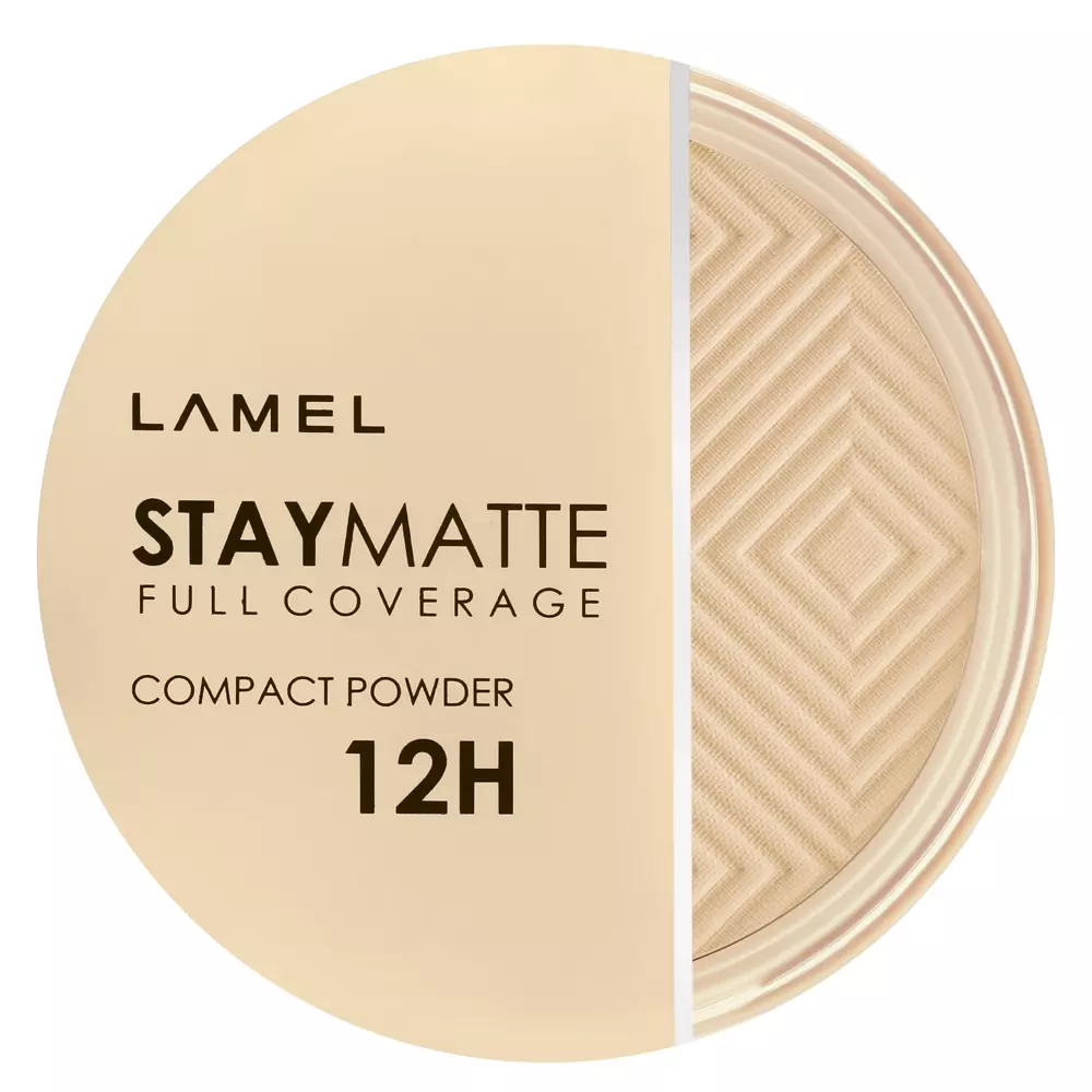 Lamel - Stay Matte Compact Powder - Matowy Puder - 401 - 12g