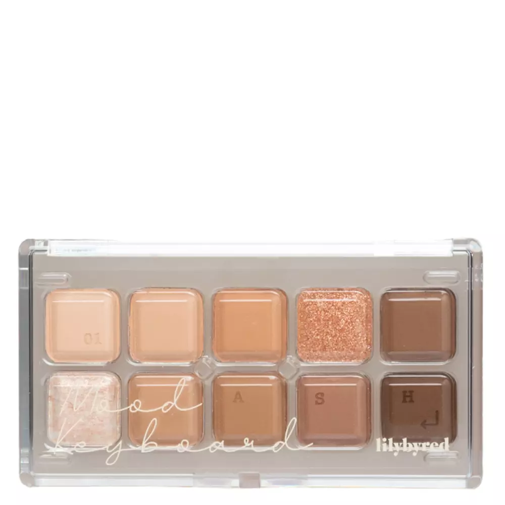 Lilybyred - Mood Keyboard - Paleta Cieni do Powiek - 01 Ash Cinnamon - 10,5g