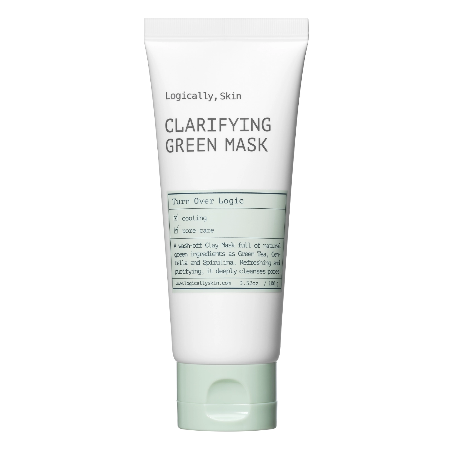 Logically, Skin - Clarifying Green Mask - Oczyszczająca Maska Glinkowa do Twarzy - 100g