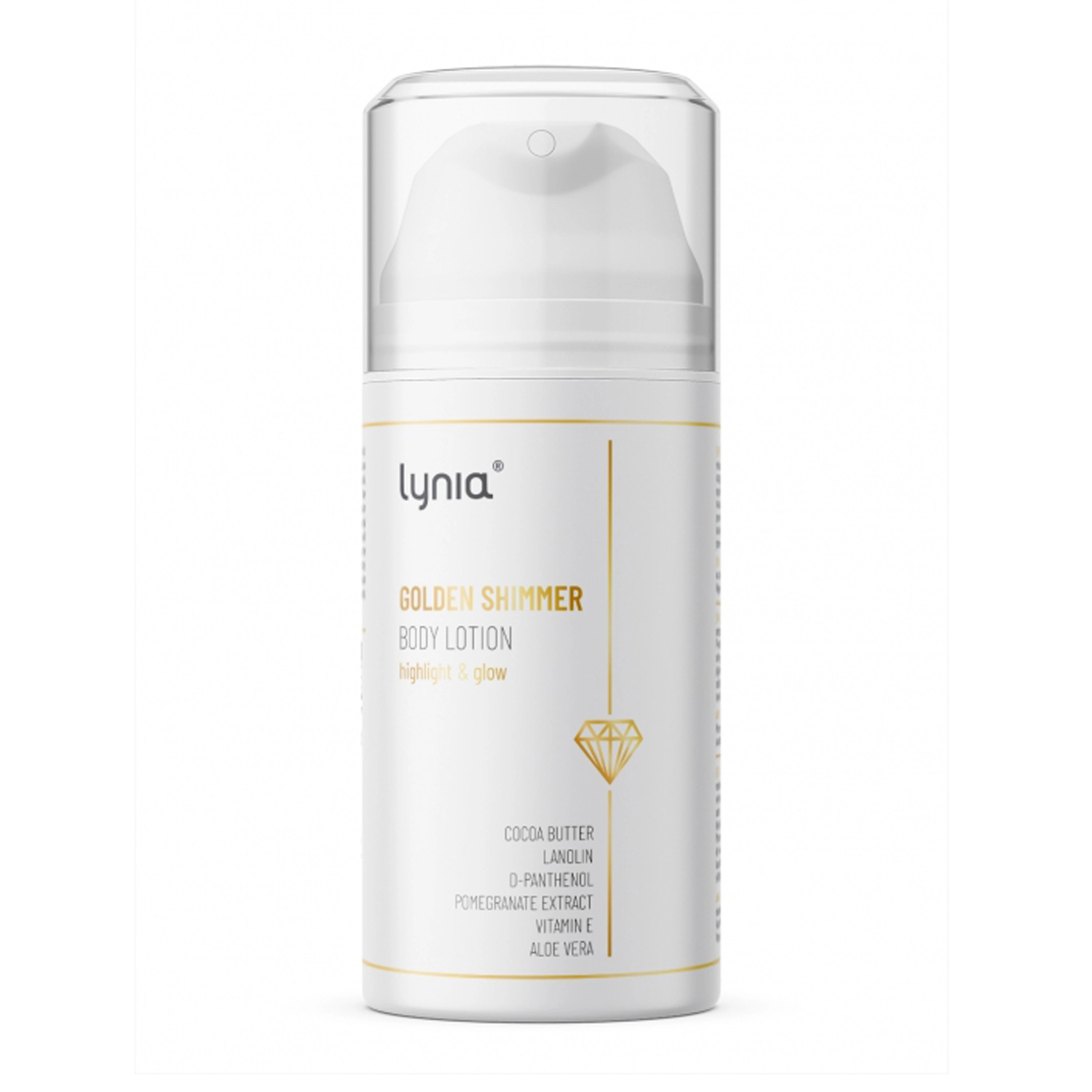 Lynia - Golden Shimmer Body Lotion - Złoty Balsam do Ciała - 100ml