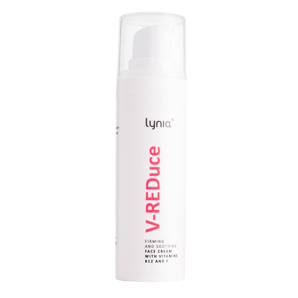 Lynia - Pro - Krem V-REDuce z Witaminami B12 i F - Ujędrnienie i Łagodzenie - 30ml