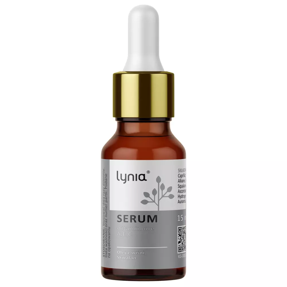 Lynia - Serum witaminowe A, C, E z Olejem z Wiśni oraz Skwalanem - 15ml