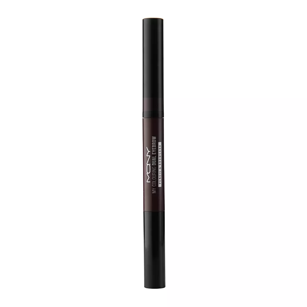 Macqueen - Colouring Dual Eyebrow Pencil&Browcara - Kredka z Maskarą do Brwi - 01 Dark Brown - 0,1g+2g