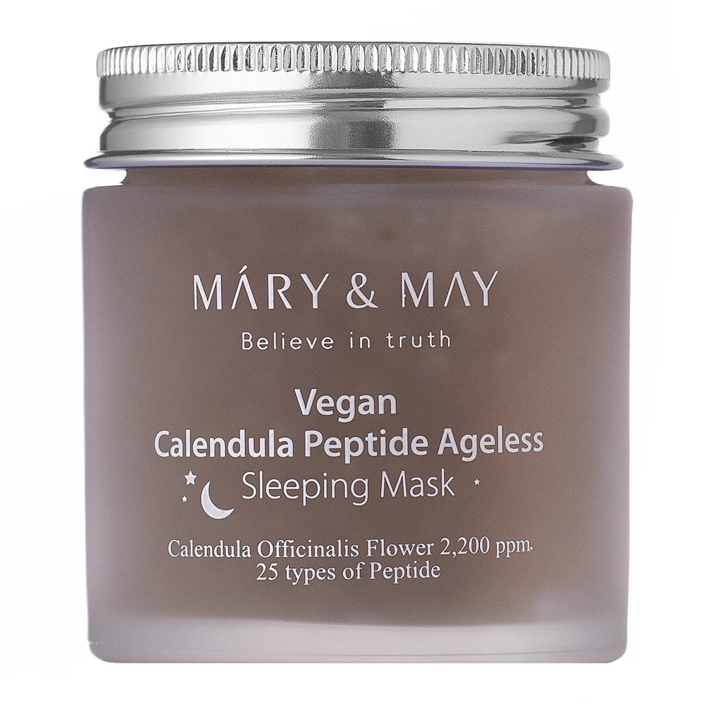 Mary&May - Calendula Peptide Ageless Sleeping Mask - Łagodząco-Ujędrniająca Maska na Noc - 110g