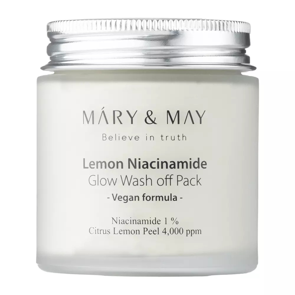 Mary&May - Lemon Niacinamide Glow Wash off Pack - Glinkowa Maska Rozjaśniająca - 125g