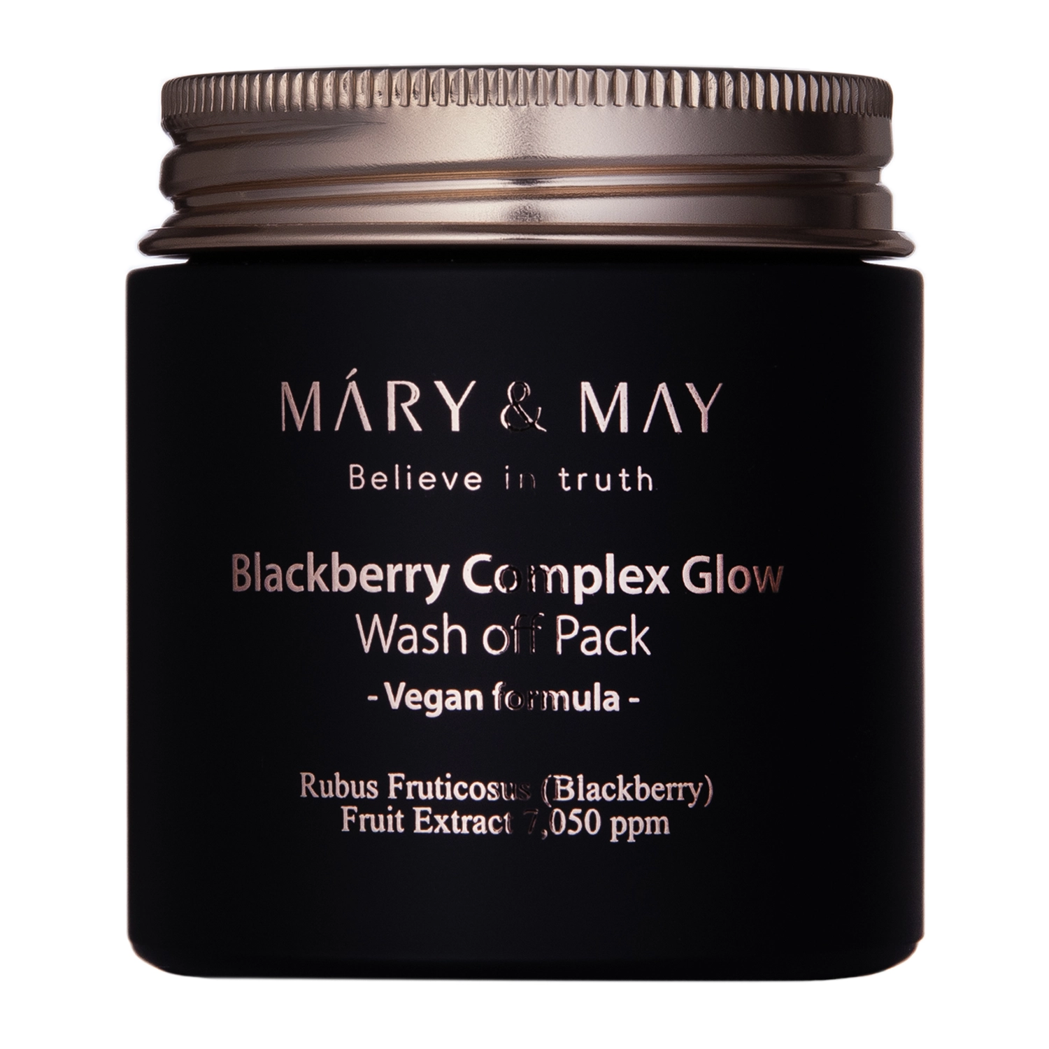 Mary&May - Vegan Blackberry Complex Glow Wash off Pack - Rozświetlająca Maseczka Glinkowa - 125g