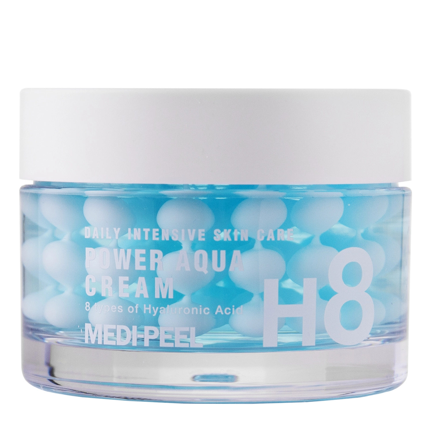 Medi-Peel - Power Aqua Cream - Intensywnie Nawilżający Krem z Kapsułkami Hialuronowymi - 50ml