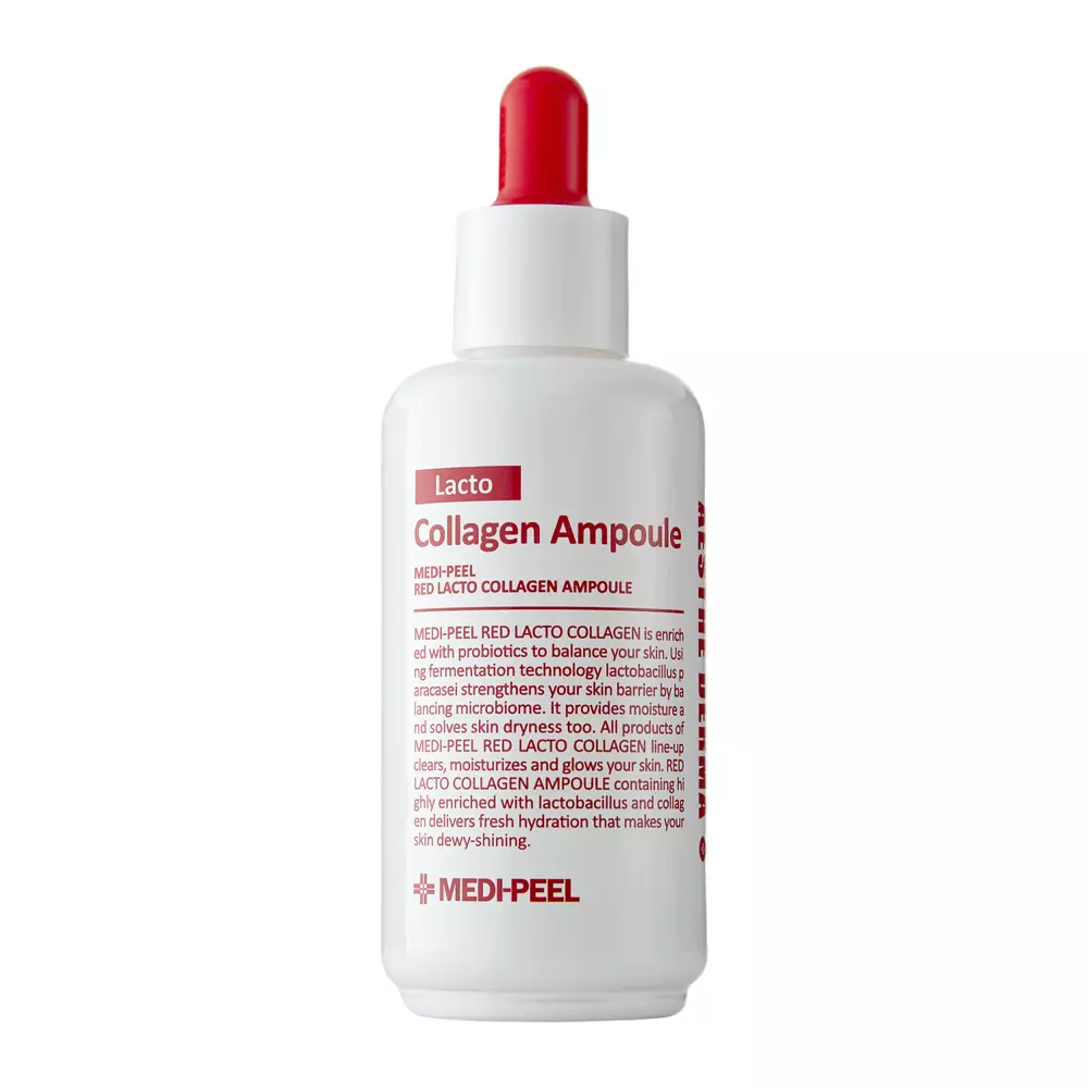 Medi-Peel - Red Lacto Collagen Ampoule - Ampułka Kolagenowa z Pałeczkami Kwasu Mlekowego - 70ml