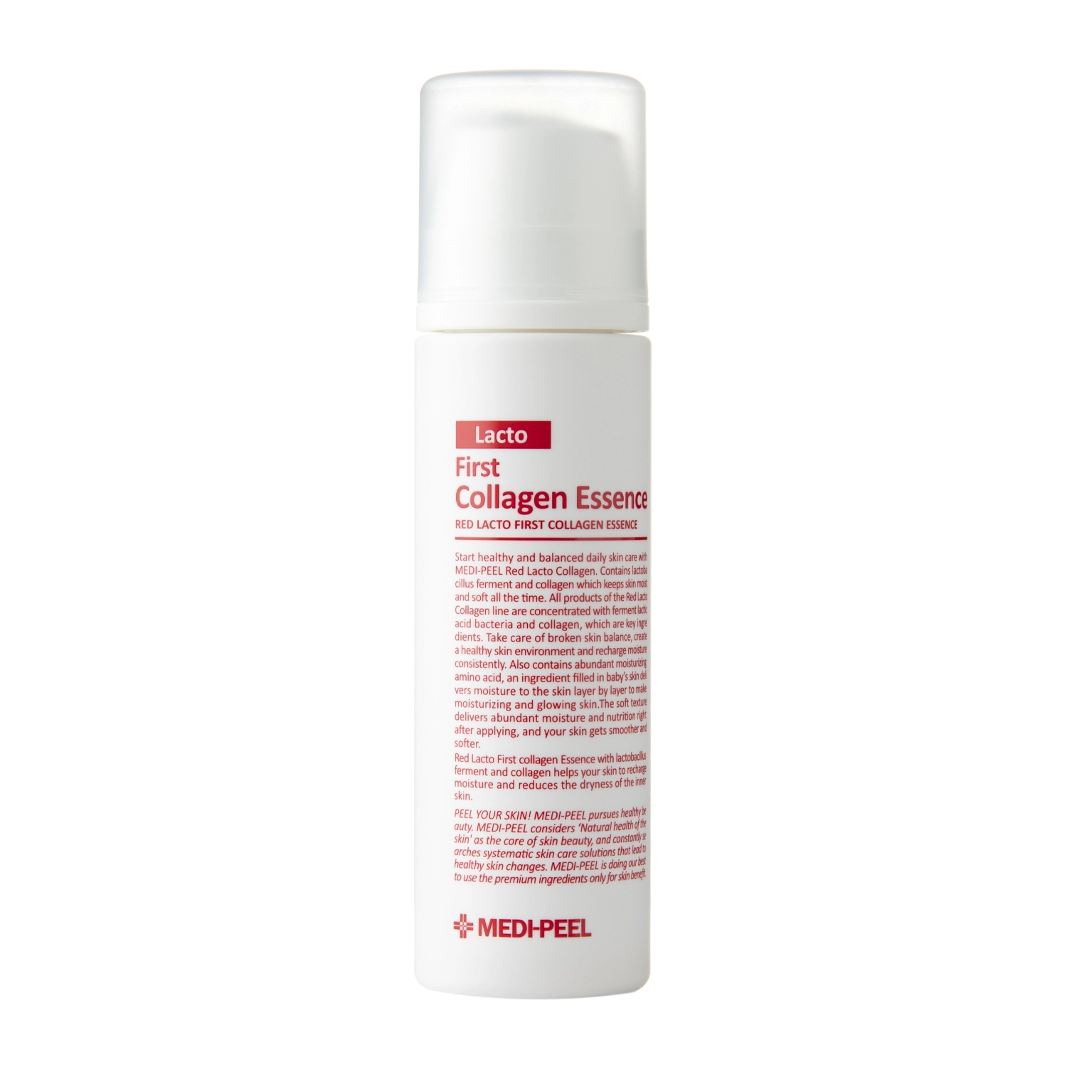 Medi-Peel - Red Lacto First Collagen Essence - Nawilżająca Esencja z Kolagenem - 140ml